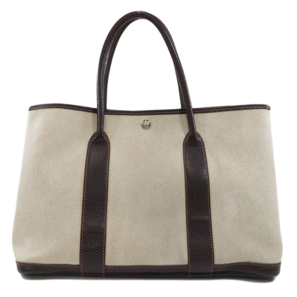 Hermes Garden Party PM Natural Silver Hardware Tote Bag Toile H